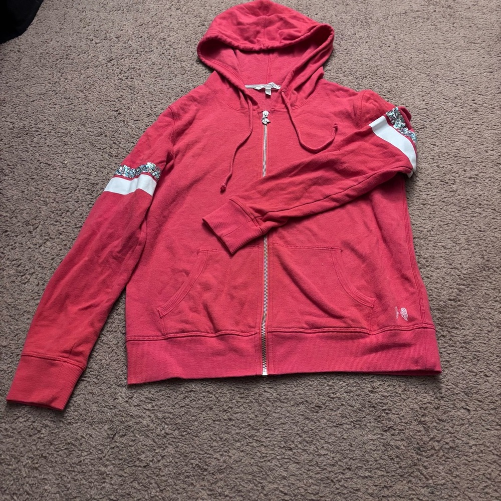 Victoria’s Secret Bling full zip hoodie jacket Size Medium